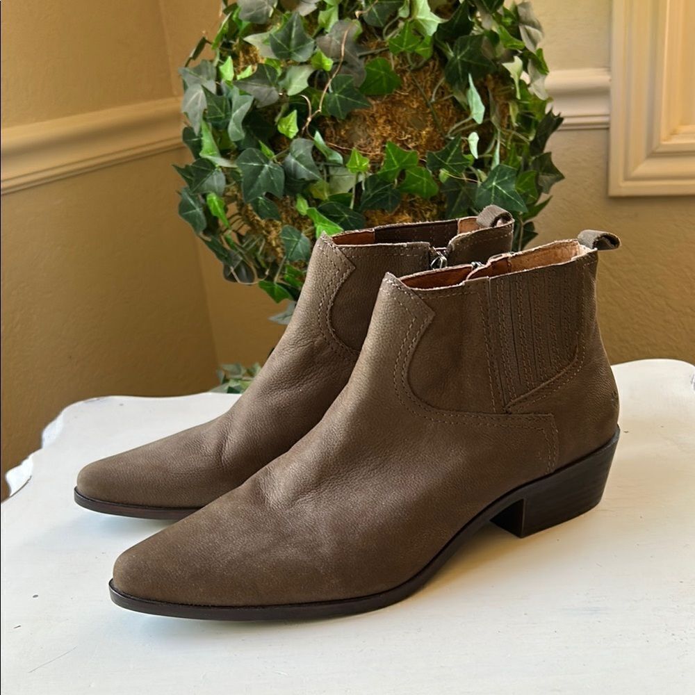 Lucky Brand Brown Brown Leather Suede Finish Boots Women’s 11 M New No Box